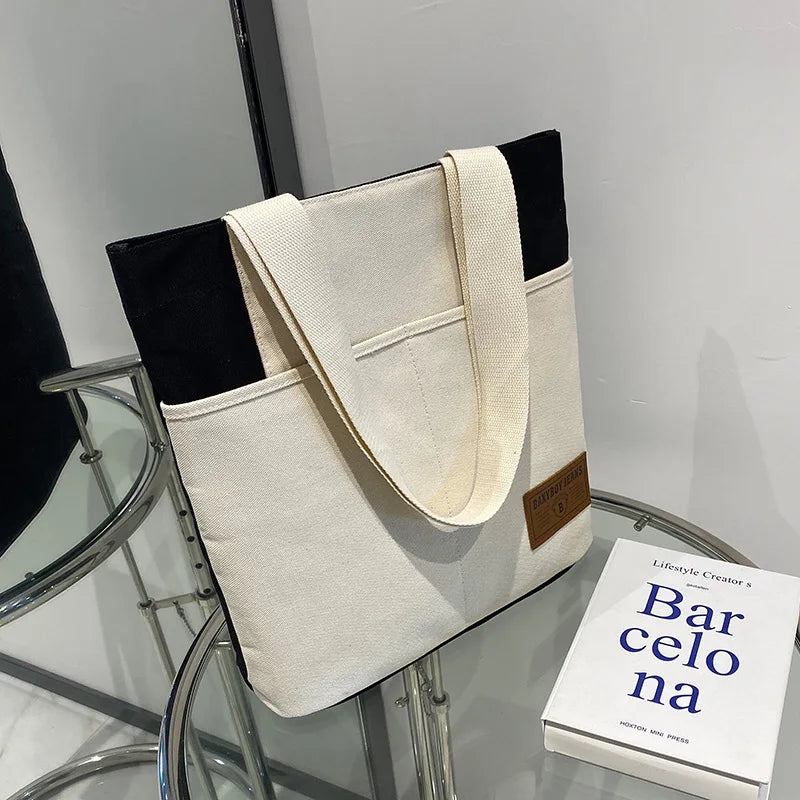 Japanese College Style Canvas Shoulder Bag