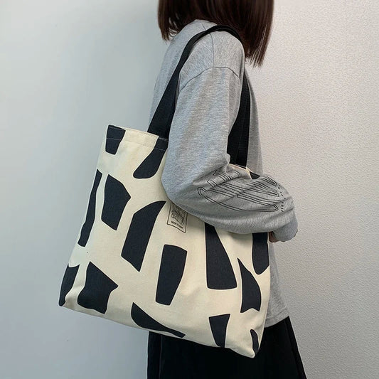 Canvas Women's Handbag Clutch Tote Shopper Handbags Larger Capacity Bag