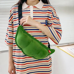 Peas Shaped Shoulder Bag for Outdoor Shopping Leisure Women