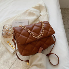 Shoulder Crossbody Bag for Women Retro PU Leather Handbag