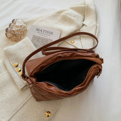 Shoulder Crossbody Bag for Women Retro PU Leather Handbag