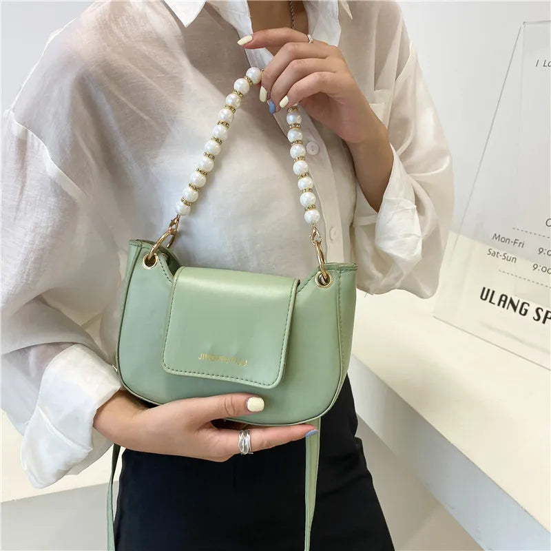 Shoulder Bag Female Crossbody Bags Women Underarm Handbag Purse Beaded