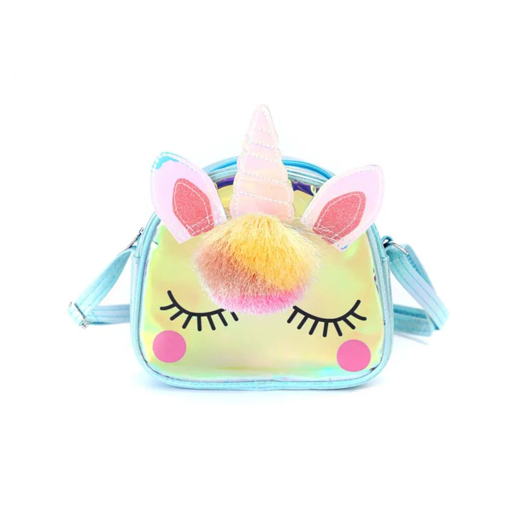 Cartoon Rainbow Unicorn Shoulder Bag For Girls
