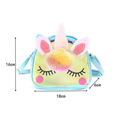 Cartoon Rainbow Unicorn Shoulder Bag For Girls