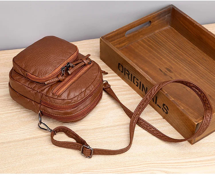 Vintage PU Shoulder Bag for Women