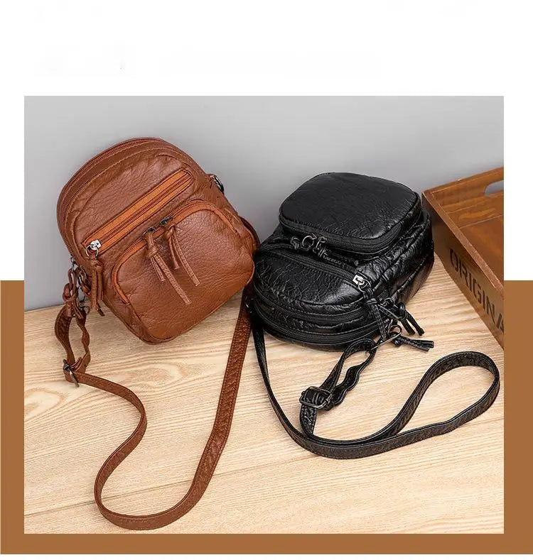 Vintage PU Shoulder Bag for Women