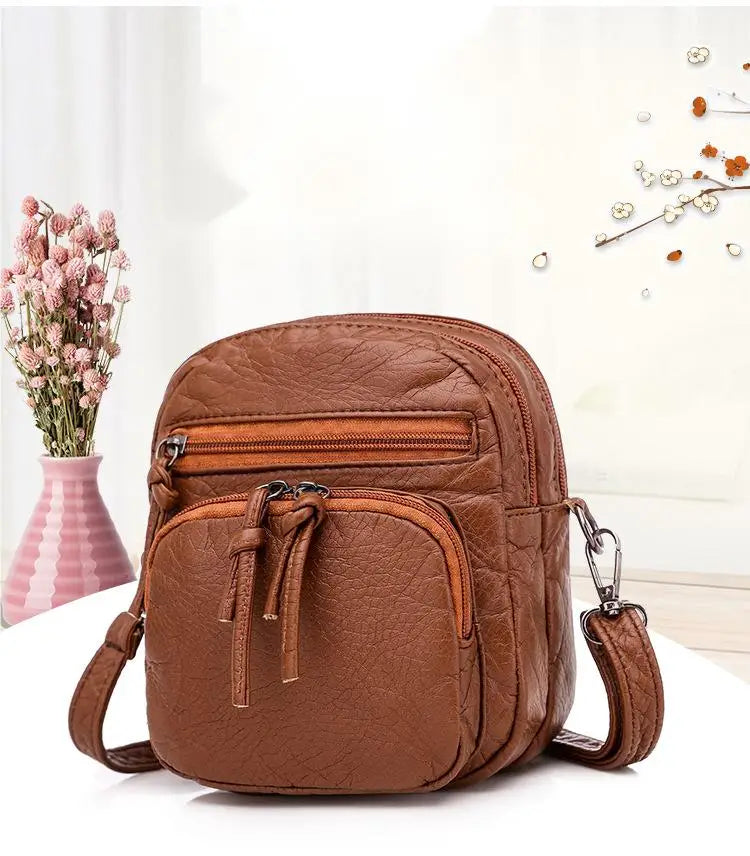Vintage PU Shoulder Bag for Women