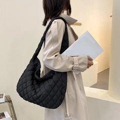 Large Capacity Shoulder Bag Lady Satchel for Beach Vacation