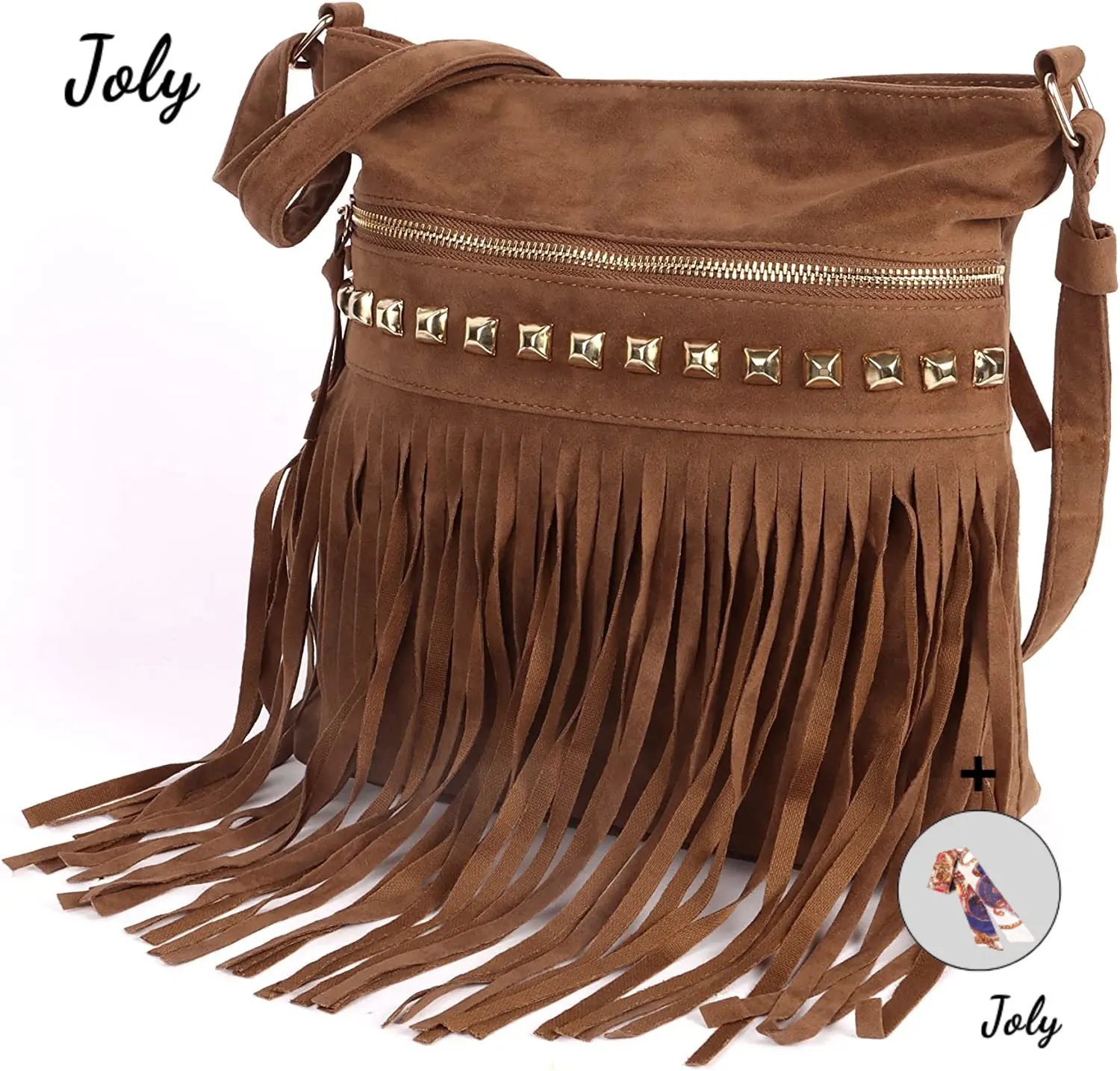 Large Tassel Shoulder Bag for Travel Shopping