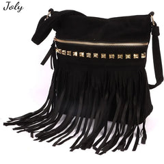 Large Tassel Shoulder Bag for Travel Shopping