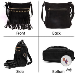 Large Tassel Shoulder Bag for Travel Shopping