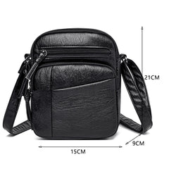 Leather Casual Shoulder Bag Small Tote Female Travel Underarm Top Handle Bag