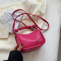 Leather Casual Shoulder Small Tote Female Travel Underarm Bag