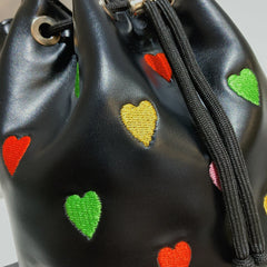 Love Heart Embroidered Shoulder Bag Crossbody