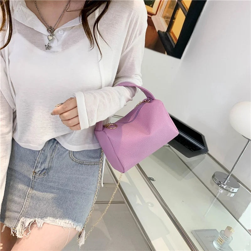 Lychee Pattern Chain Bag for Women Purses and Handbags