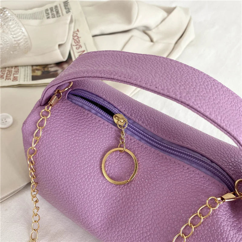 Lychee Pattern Chain Bag for Women Purses and Handbags
