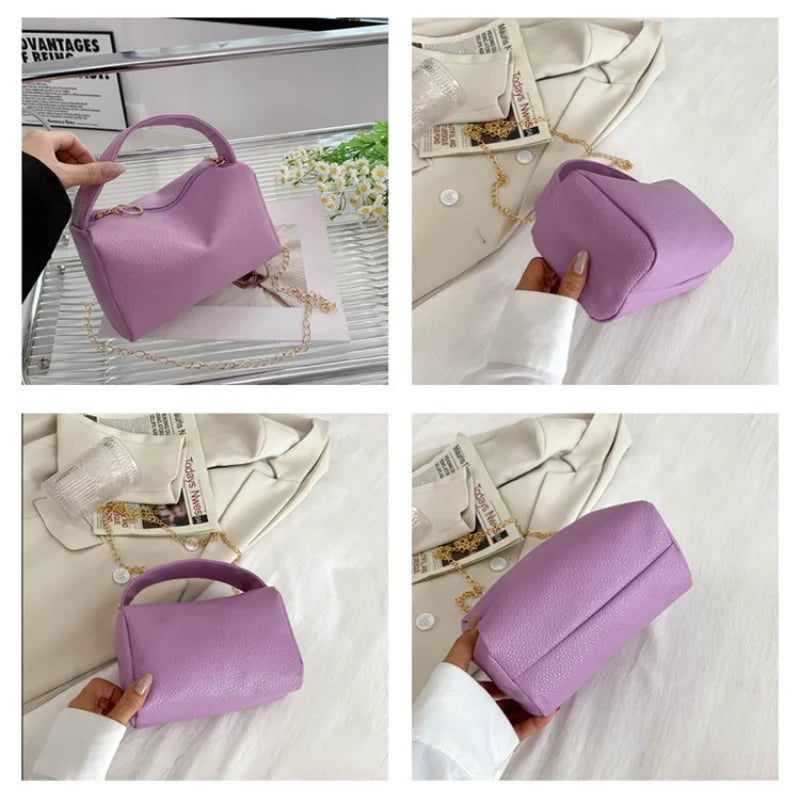 Lychee Pattern Chain Bag for Women Purses and Handbags