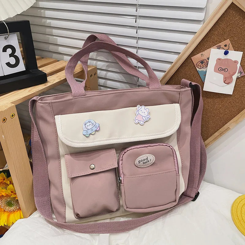 Japanese-style Canvas Bag Crossbody Student Postman Female Shoulder Bag