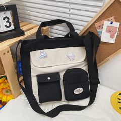 Japanese-style Canvas Bag Crossbody Student Postman Female Shoulder Bag