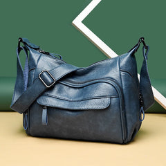 Summer PU Leather Crossbody Tote Bag Large Capacity