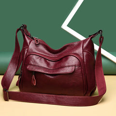 Summer PU Leather Crossbody Tote Bag Large Capacity