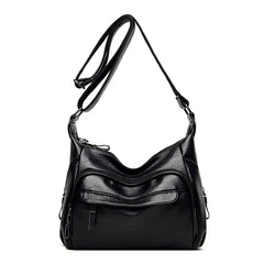 Summer PU Leather Crossbody Tote Bag Large Capacity