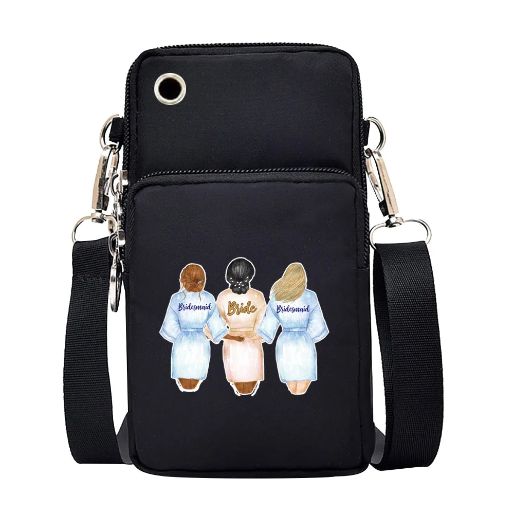 Shoulder Bag Universal Mobile Phone Bag for Samsung/iPhone/Huawei Case Wallet