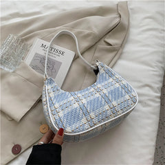 Plaid Shoulder Bag Women Mini Casual Crossbody Wallet