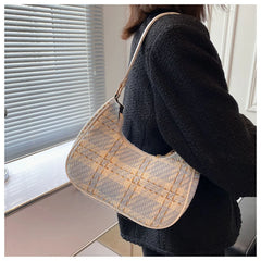 Plaid Shoulder Bag Women Mini Casual Crossbody Wallet
