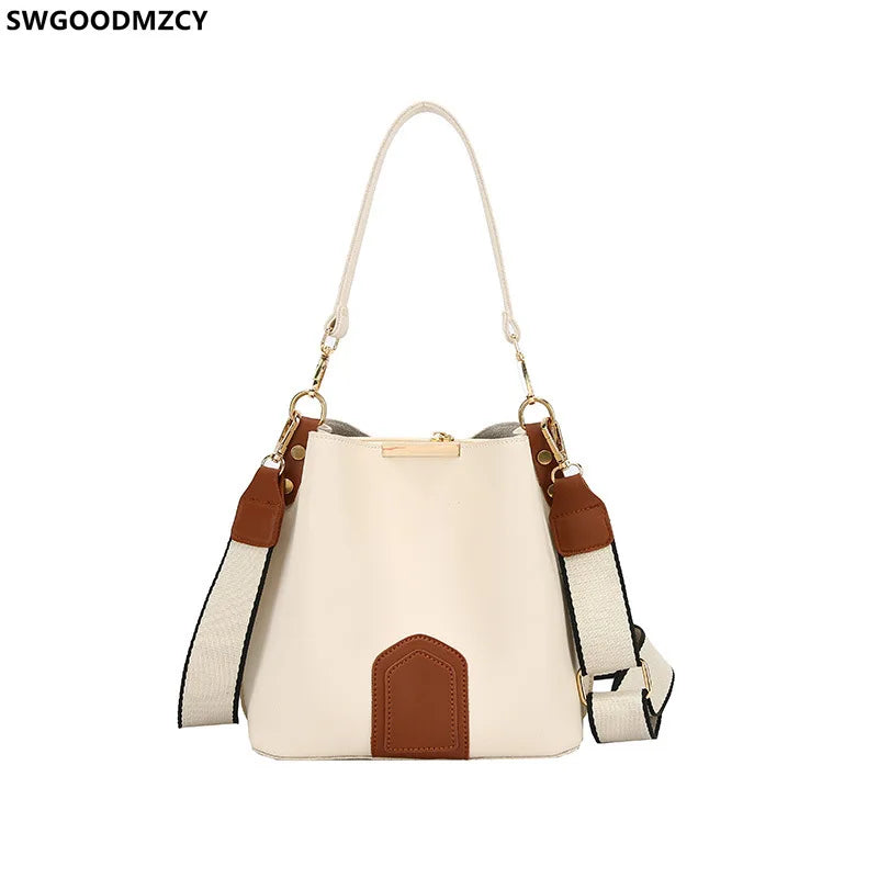 Shoulder Bag Women Handbags Crossbody Bags Ladies Handbags Leather Bucket Bag