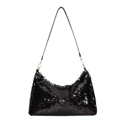 Sequined Shoulder Bag Women Baguette Bags Shining Glitter Party Handbag