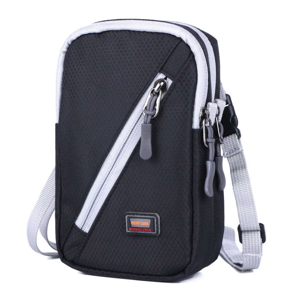 Waterproof Nylon Shoulder Bag for Men and Women