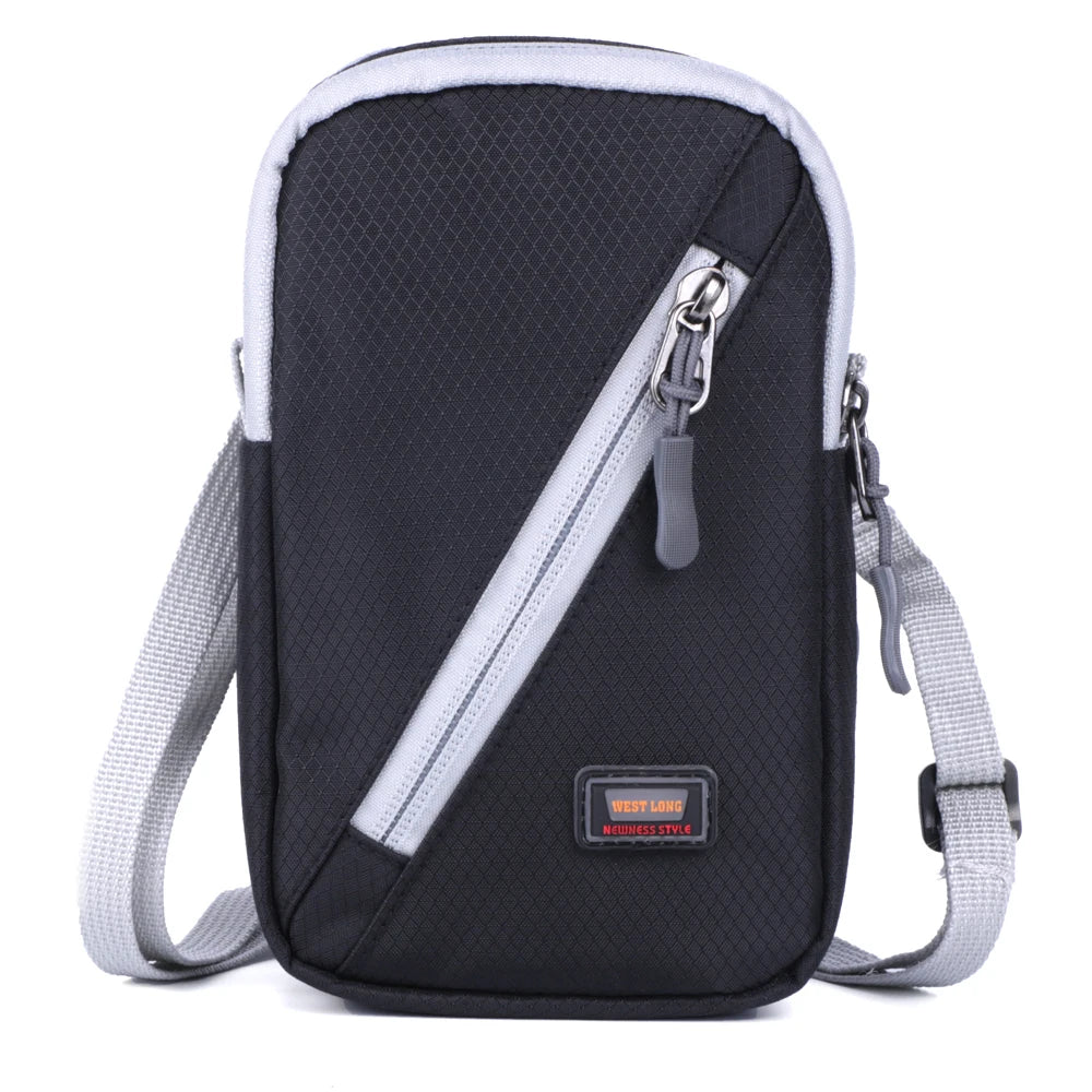 Waterproof Nylon Shoulder Bag for Men and Women