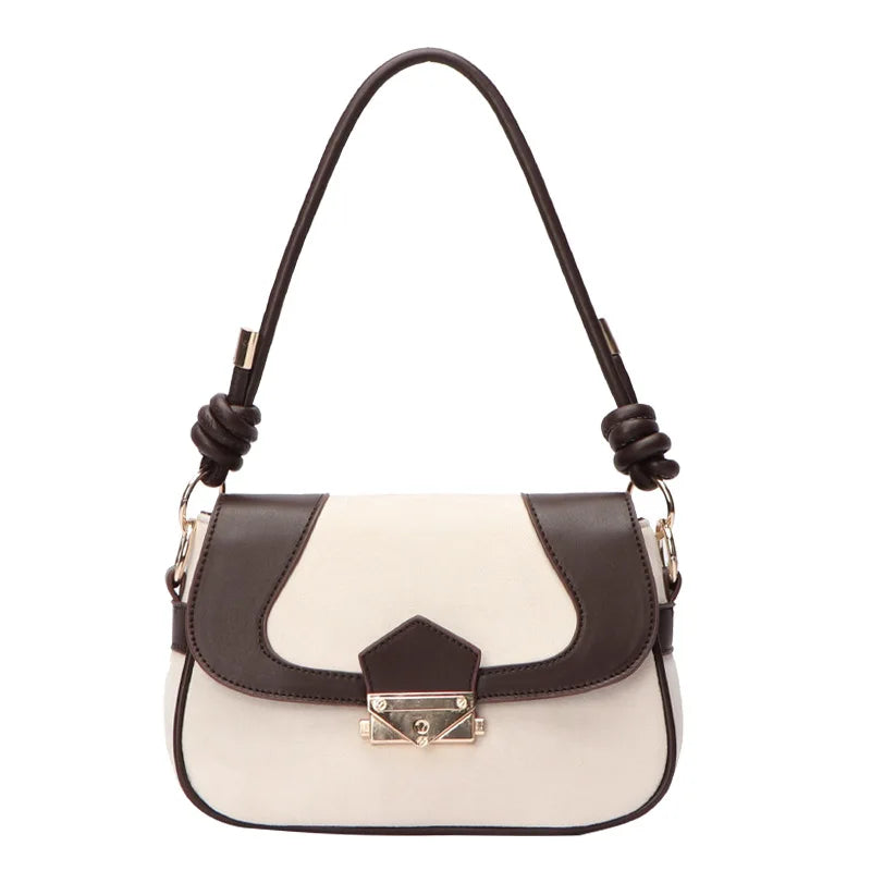 Female Style Knotted Shoulder Bag Underarm Bag OL Commuter Messenger Bag