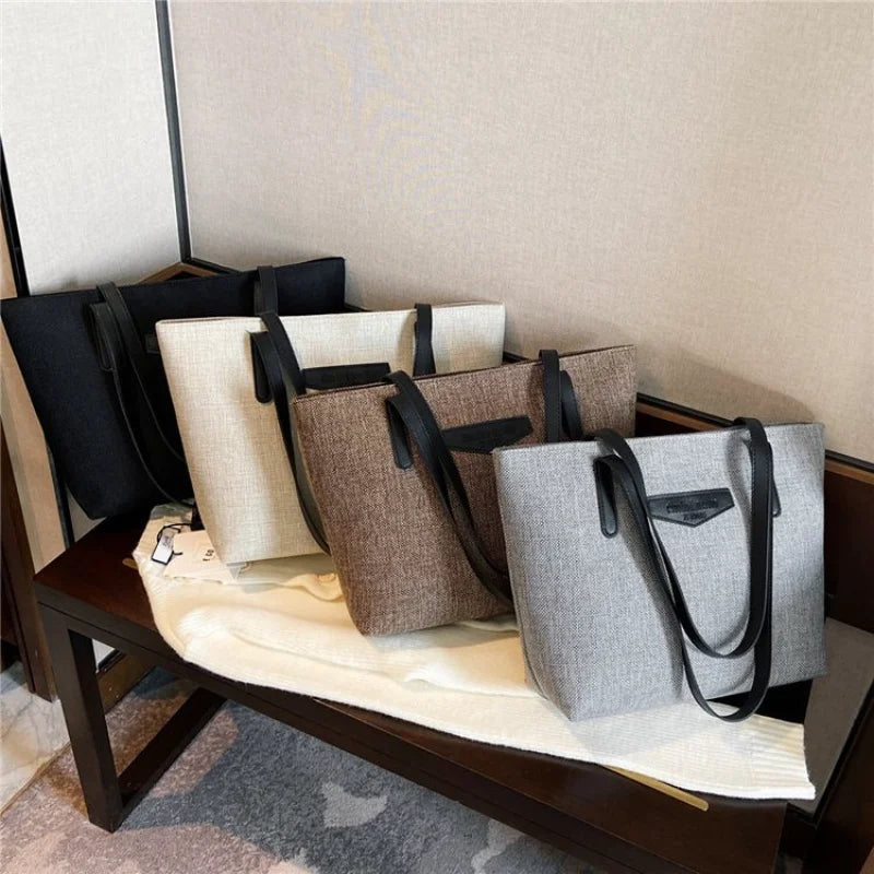 Women's Shoulder Bag Autumn Winter Large Tote Solid Handbag