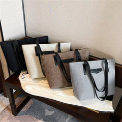 Women's Shoulder Bag Autumn Winter Large Tote Solid Handbag