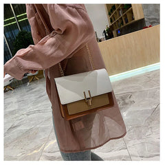 Women's PU Leather Shoulder Bag Crossbody Clutch with Chain