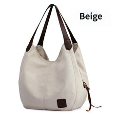 Large Capacity Women's Shoulder Bag Vintage PU Leather