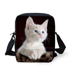 Pet Cat Prints Small Crossbody Bag for Girls
