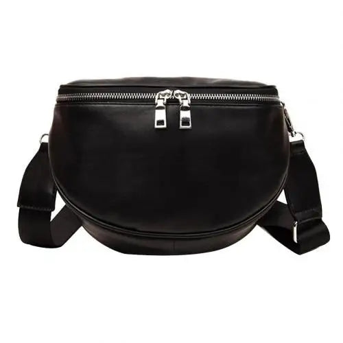 Women Solid Faux Leather Small Crossbody Shoulder Bag