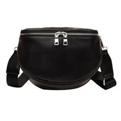 Women Solid Faux Leather Small Crossbody Shoulder Bag