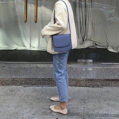 Shoulder Crossbody Bag for Women All-match Solid PU Leather