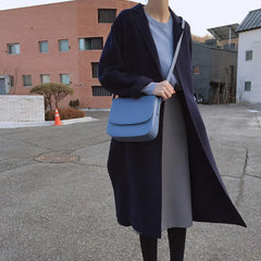 Shoulder Crossbody Bag for Women All-match Solid PU Leather