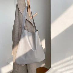 Shoulder Bags Tote Bag High Capacity Women Bag Handbag Purse PU Leather Solid