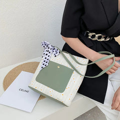 Shoulder Bags Floral College Bookbag Lace Bow Handbags