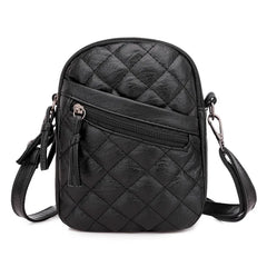 Retro Leather Crossbody Bag for Women Girls Ladies Small Handbag