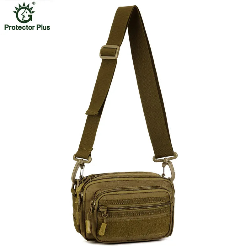 Men's Waterproof Nylon Shoulder Bag Waist Pack Camouflage Travel Bag
