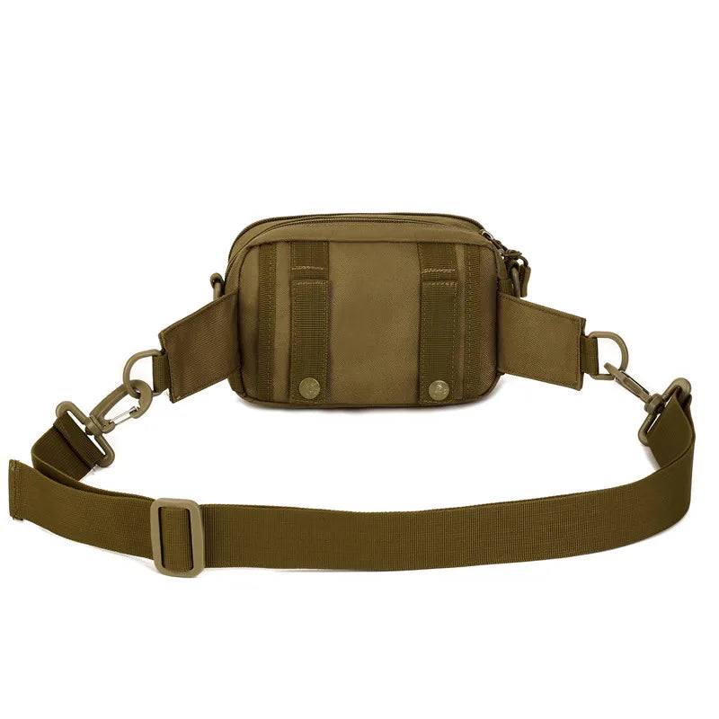 Men's Waterproof Nylon Shoulder Bag Waist Pack Camouflage Travel Bag