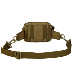 Men's Waterproof Nylon Shoulder Bag Waist Pack Camouflage Travel Bag