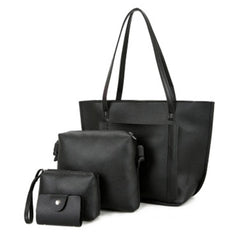 4-Piece Set Shoulder Bags for School Handbag Tote Holder Shopper Purse Bags